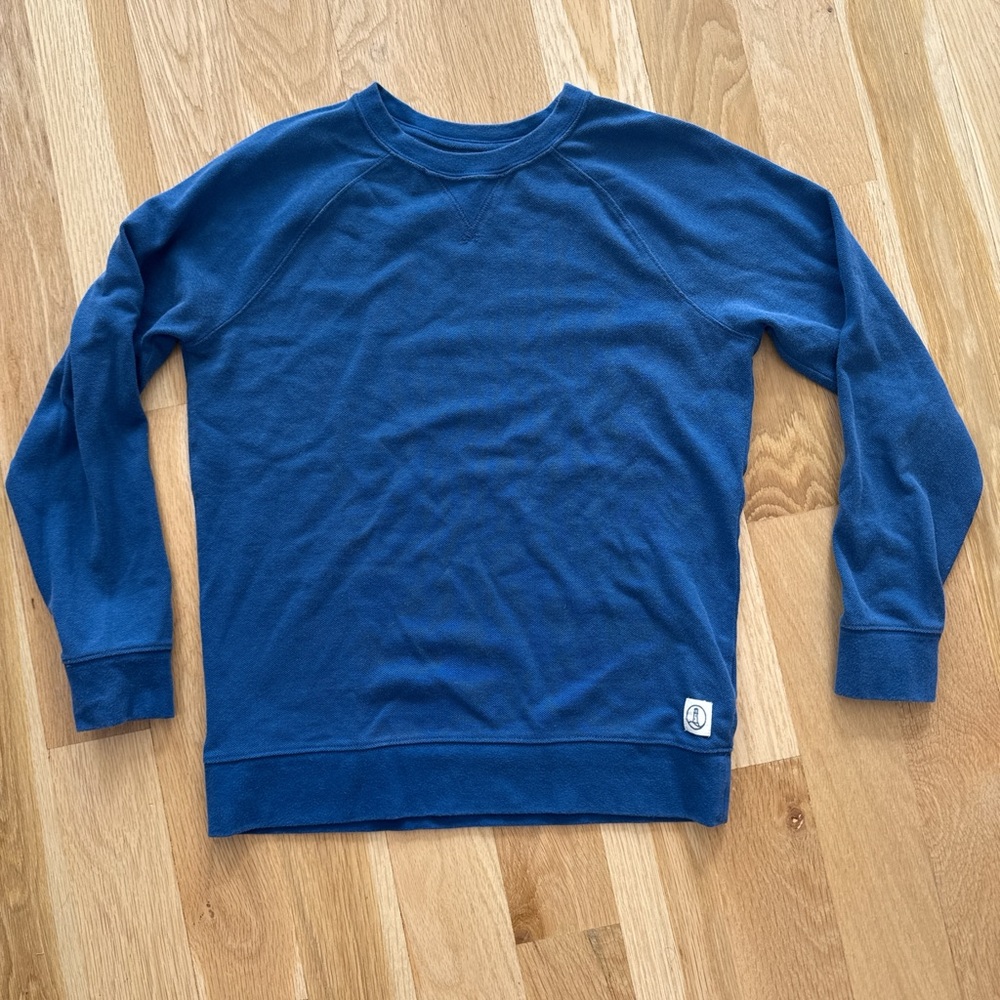 Lands' End Kid’s Crewneck Sweater in Rich Blue